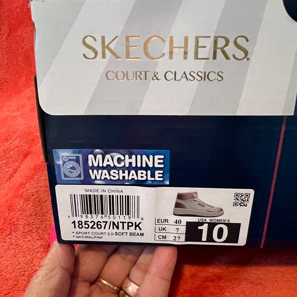 NIB Skechers Court & Classics Soft Beam Air Cooled Memory Foam High Tops W 10 - Picture 2 of 9